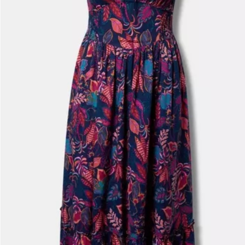 Challis Smocked Floral Maxi Dress